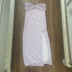 SHEIN Strapless Light Purple Dress